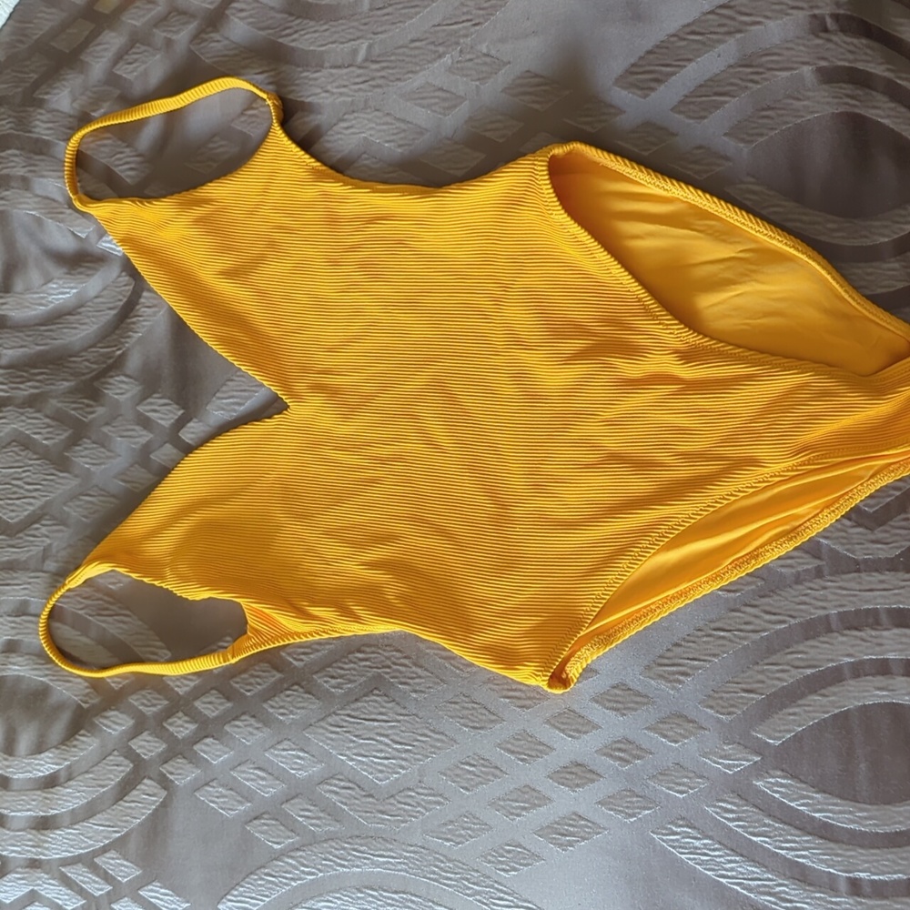 Topshop Mustard Bathing Suit